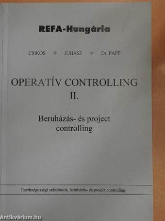 Operatív controlling II.