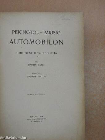 Pekingtől-Párisig automobilon