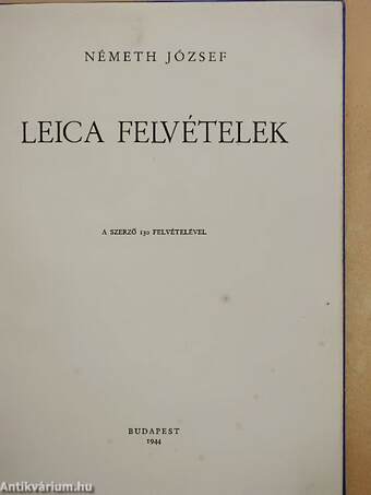 Leica felvételek