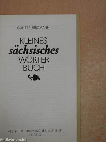 Kleines sächsisches Wörterbuch