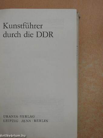 Kunstführer durch die DDR