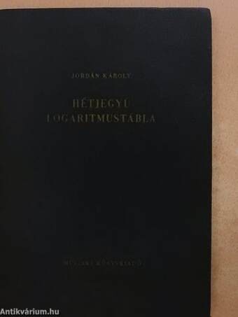 Hétjegyű logaritmustábla