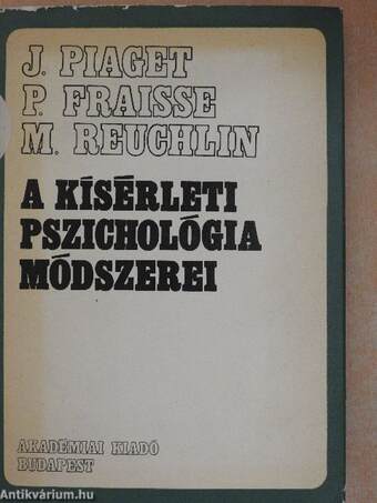 A kísérleti pszichológia módszerei