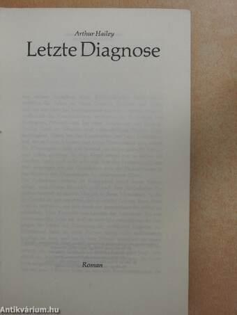 Letzte Diagnose