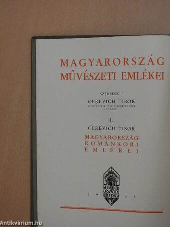 Magyarország művészeti emlékei I-III.