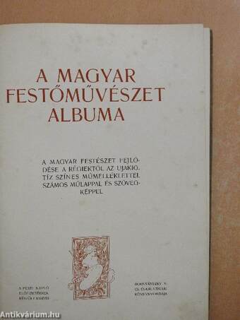 A magyar festőművészet albuma