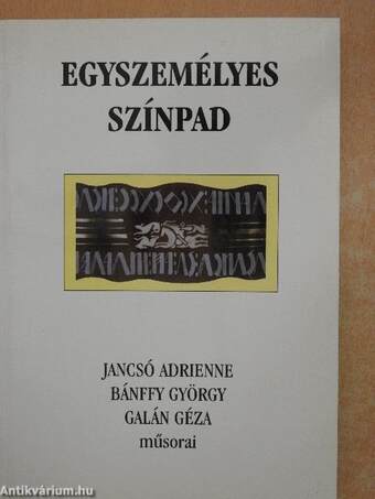 Egyszemélyes színpad