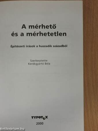 A mérhető és a mérhetetlen