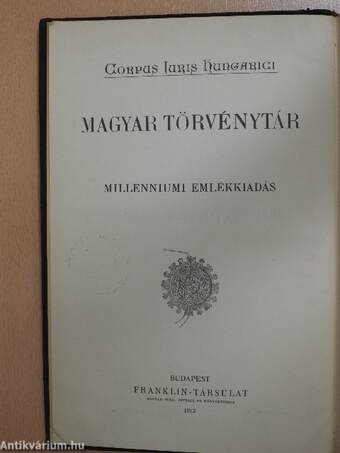 1911. évi törvényczikkek