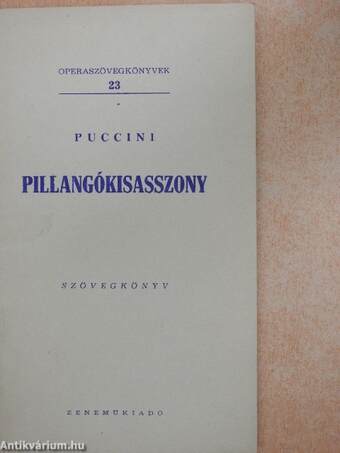 Puccini: Pillangókisasszony