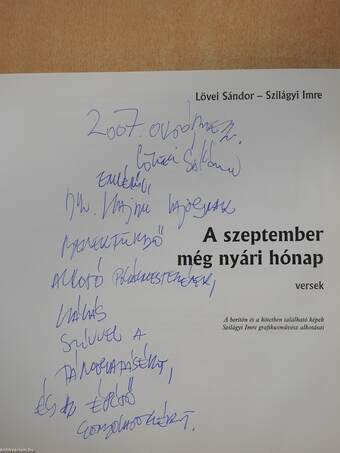 A szeptember még nyári hónap (dedikált példány)