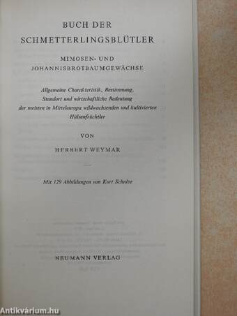 Buch der Schmetterlingsblütler