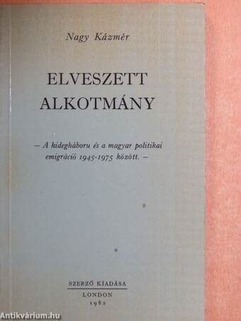 Elveszett alkotmány