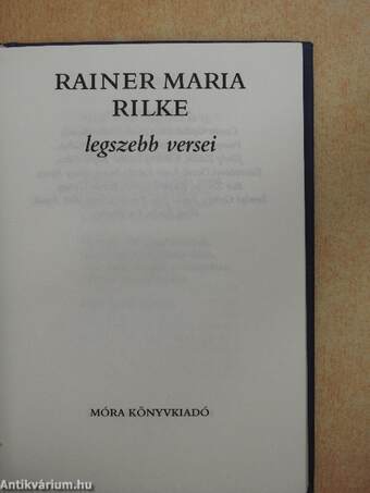 Rainer Maria Rilke legszebb versei