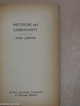 Nietzsche and Christianity