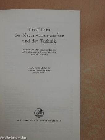 Brockhaus der Naturwissenschaften und der Technik