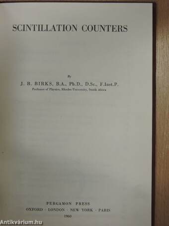 Scintillation Counters