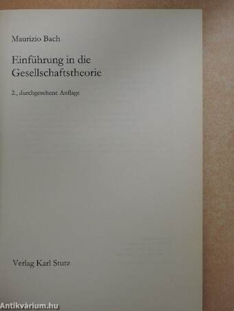 Einführung in die Gesellschaftstheorie