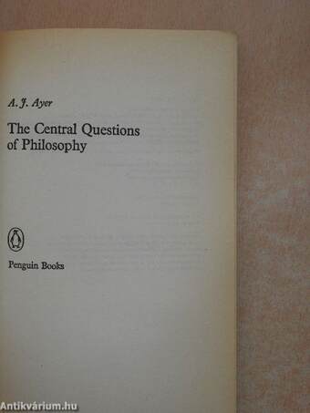 The Central Questions of Philosophy