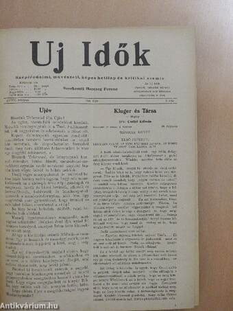 Uj Idők 1933. január-december I-II.