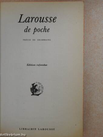 Larousse de poche dictionnaire