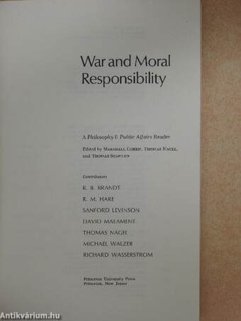 War and Moral Responsibility