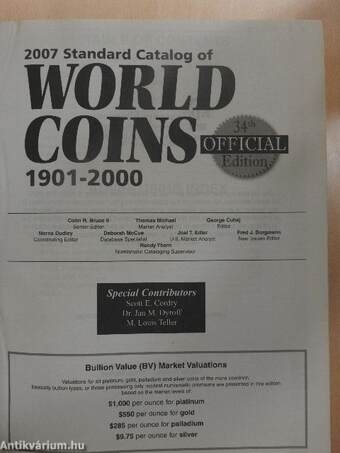 2007 Standard Catalog of World Coins, 1901-2000