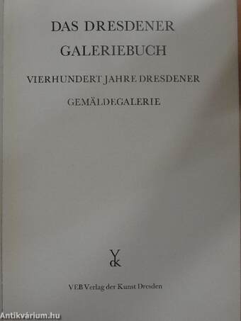 Das Dresdener Galeriebuch