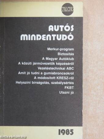 Autós mindentudó 1985