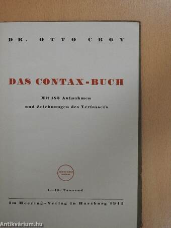 Das Contax-Buch