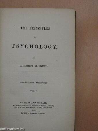 The principles of psychology I-II.