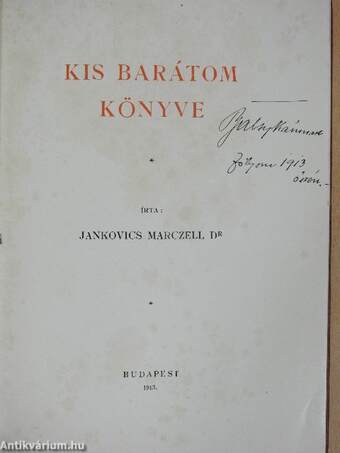 Kis barátom könyve