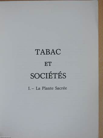 Tabac et sociétés I.