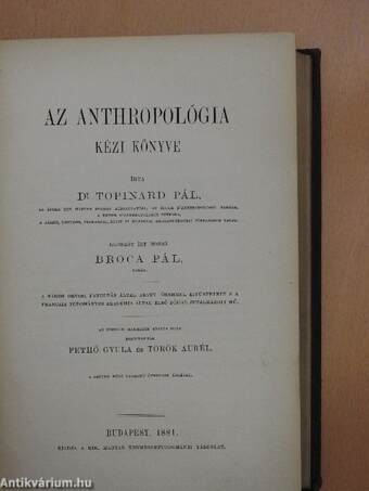 Az anthropológia kézi könyve