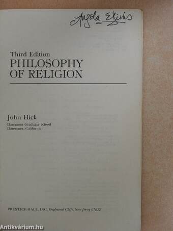 Philosophy of Religion