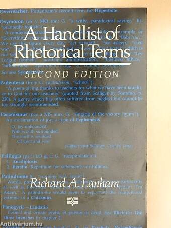 A Handlist of Rhetorical Terms