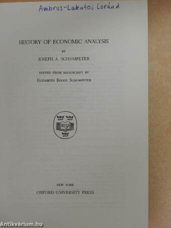 History of Economic Analysis