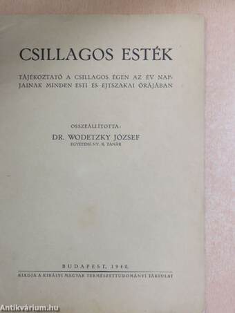 Csillagos esték