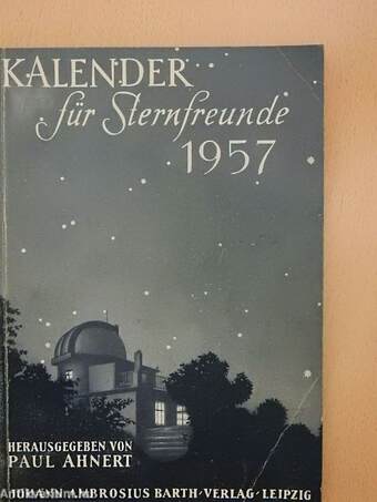 Kalender für Sternfreunde 1957
