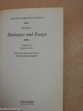 Dialogues and Essays