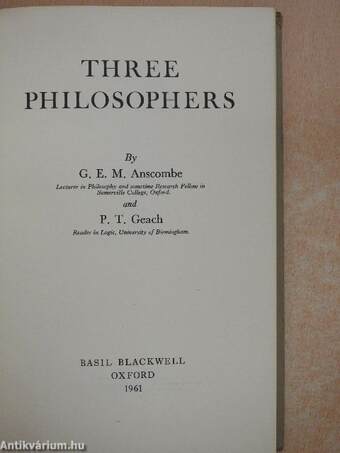 Three Philosophers