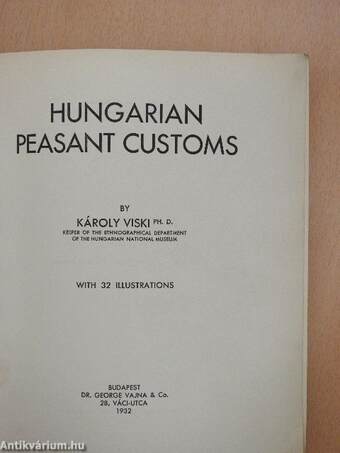 Hungarian Peasant Customs