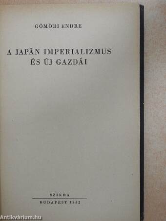 A japán imperializmus és új gazdái