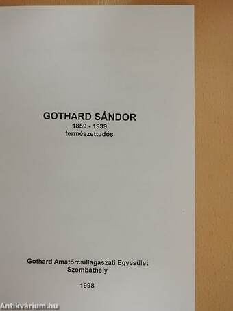 Gothard Sándor