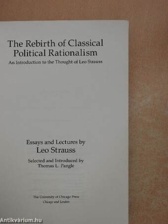 The Rebirth of Classical Political Rationalism