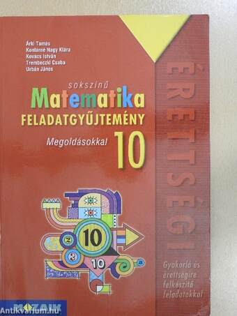 Sokszínű matematika feladatgyűjtemény 10.