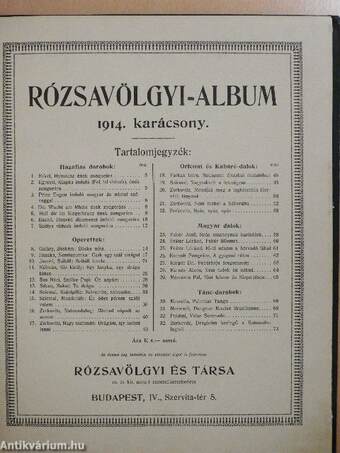 Rózsavölgyi-album 1914. karácsony