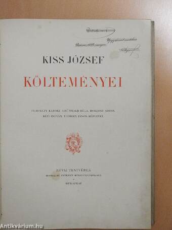 Kiss József költeményei