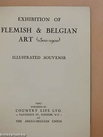 Exhibition of Flemish & Belgian Art 