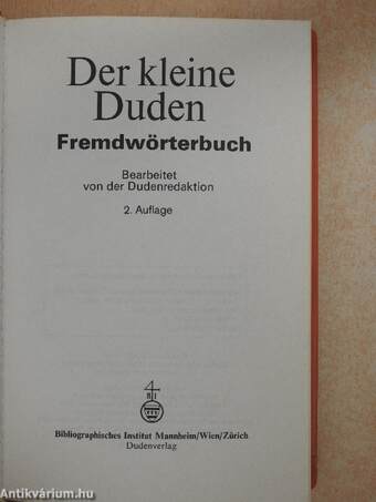 Der kleine Duden - Fremdwörterbuch